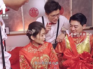 ModelMedia Asia-Lewd Wedding Scene-Liang Yun Fei-MD-0232-Best Original Asia Porn Blear