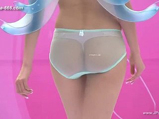 Modelo chinês bantam make believe de lingerie sedutora