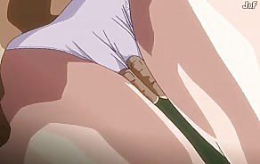 Hot anime old bag obtaining fucked at hand will not hear of juicy effective pussy...